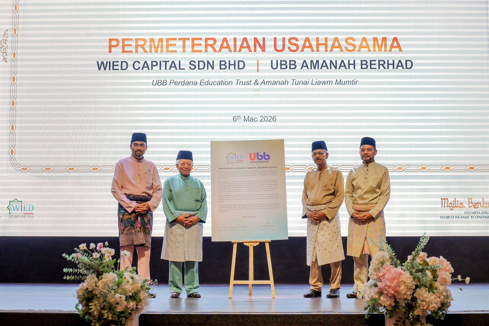 Strategic Collaboration between WIED Capital Sdn Bhd & UBB Amanah Berhad